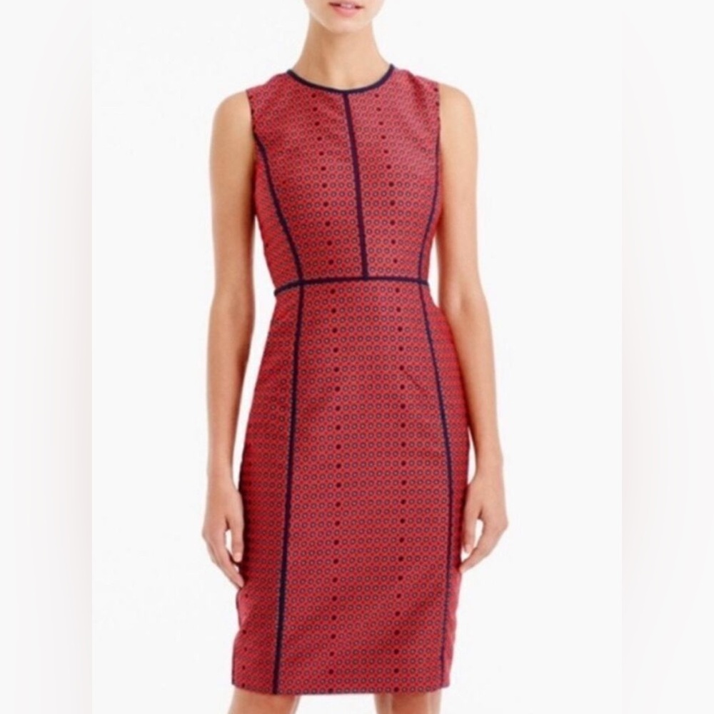 J Crew Foulard Sheath Dress size 6